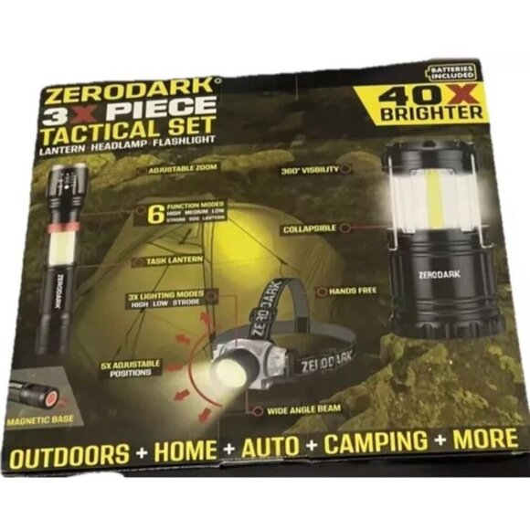 Zerodark 3X Piece Tactical Set 40X Brighter (S-ZTS3N-RV) (BATTERIES INCLUDED)NEW - Picture 5 of 12